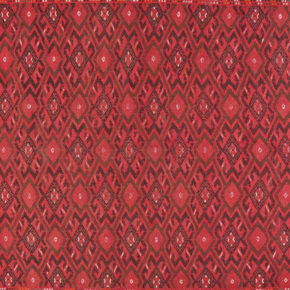 Kelim Kordi — Handmade, 180x307 cm, Red, 100% Virgin Wool | View 4