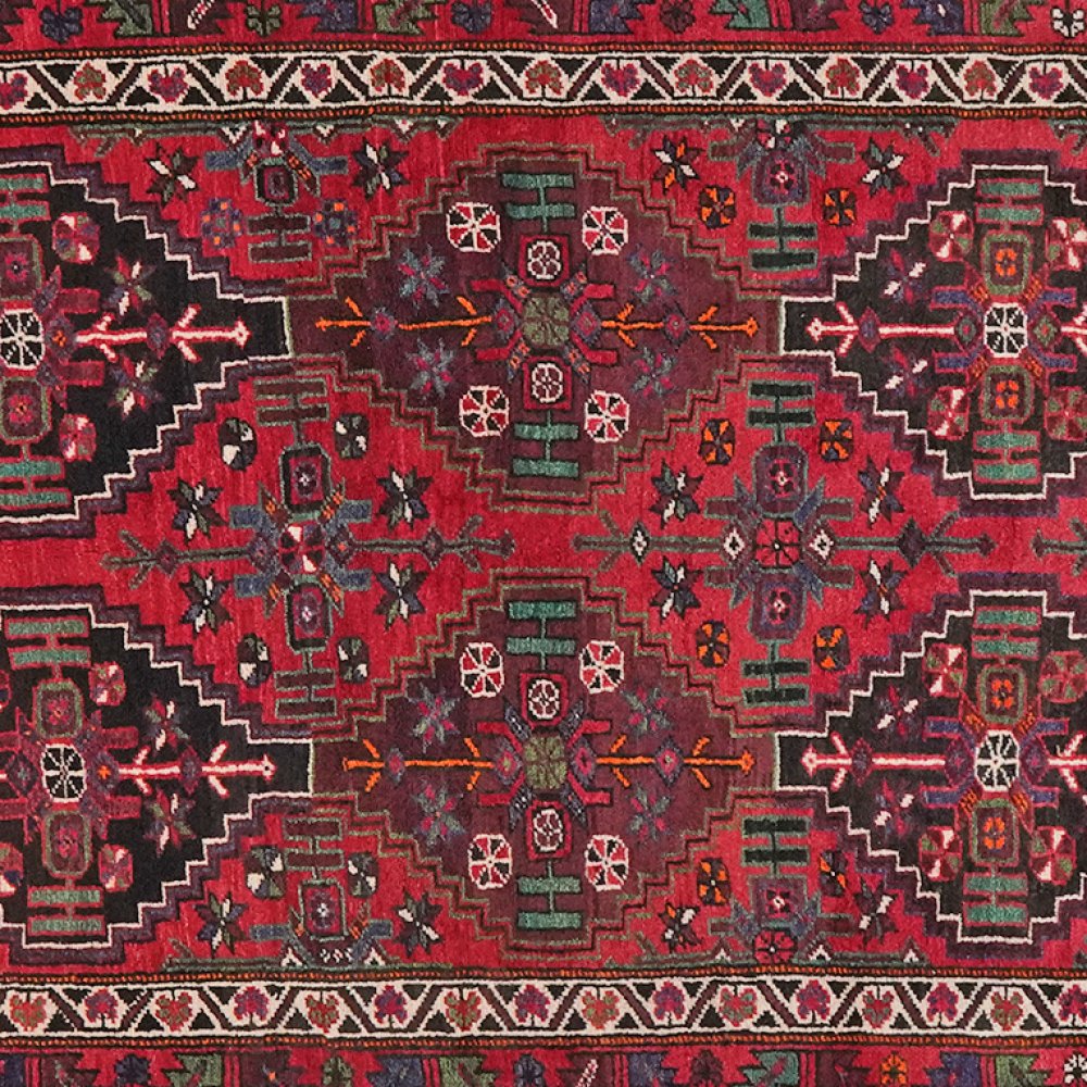 Kordibaf — Hand-knotted, 150x417 cm, Red, 100% Virgin Wool | View 4