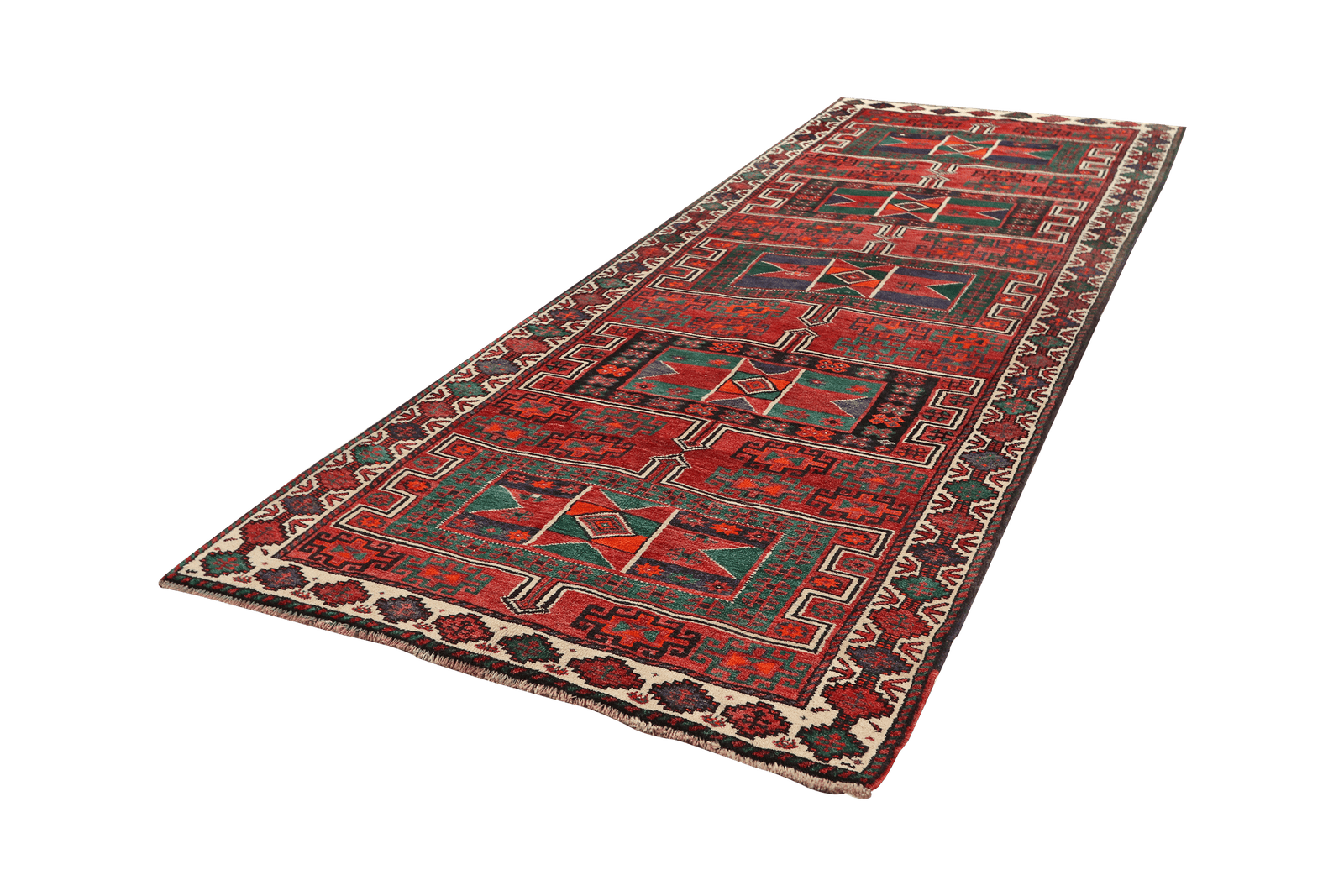 Kordibaf — Hand-knotted, 147x409 cm, Multicolor, 100% Virgin Wool | View 5
