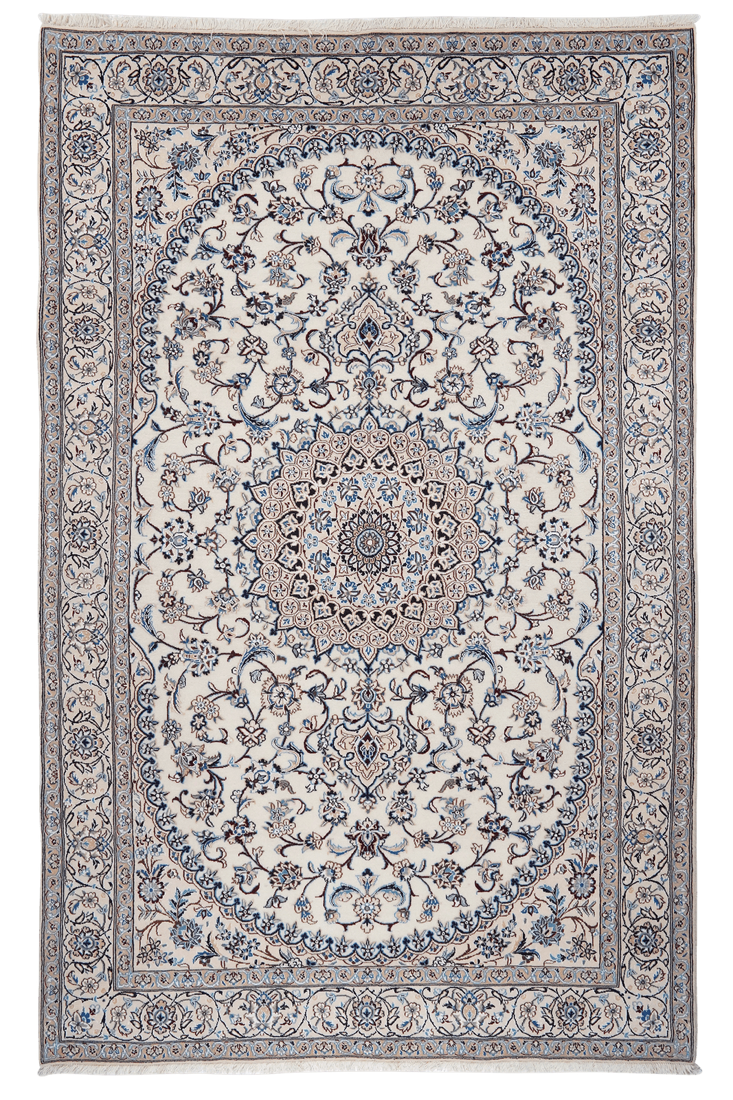 Nain 9La — Hand-knotted, 181x285 cm, Beige, 100% Virgin Wool | Main view