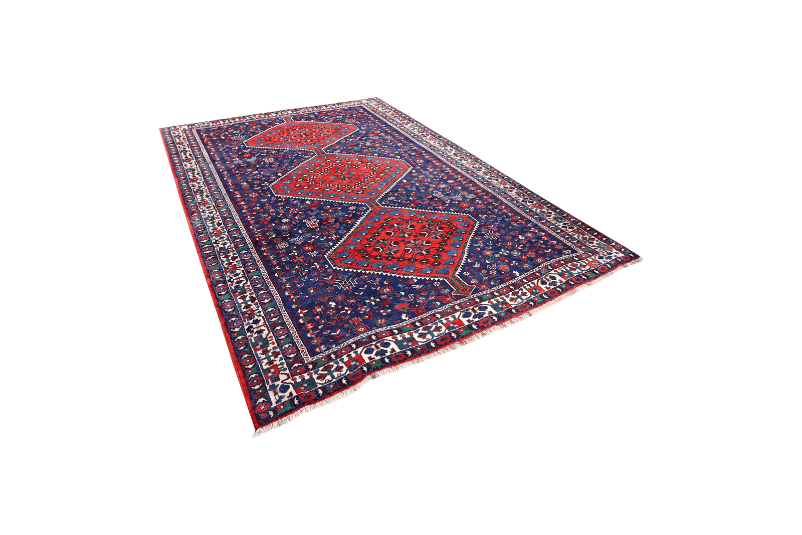 Boynat — Hand-knotted, 236x330 cm, Blue, 100% Virgin Wool | View 5