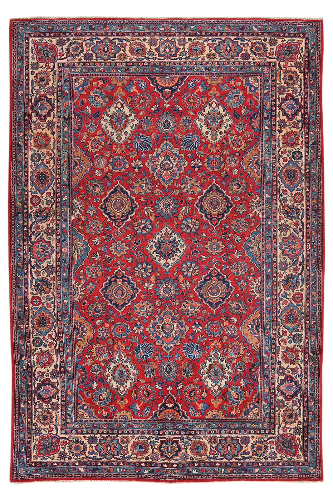 Ghazvin — Hand-knotted, 181x283 cm, Red, 100% Virgin Wool | Main view