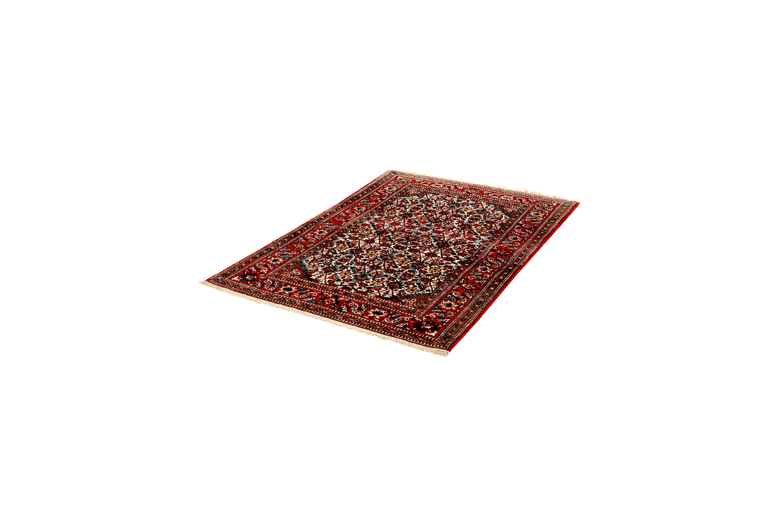 Isfahan — Hand-knotted, 102x151 cm, Beige, 100% Virgin Wool | View 5