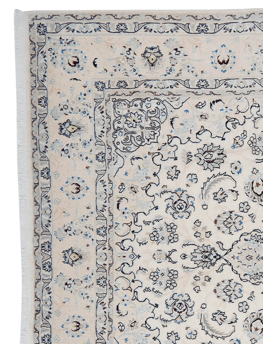 Nain 9La — Hand-knotted, 200x301 cm, Beige, 100% Virgin Wool | View 3