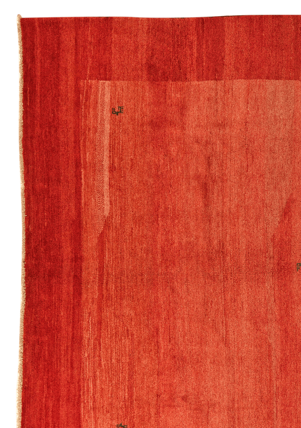 Gabbeh — Hand-knotted, 298x347 cm, Red, 100% Virgin Wool | View 3