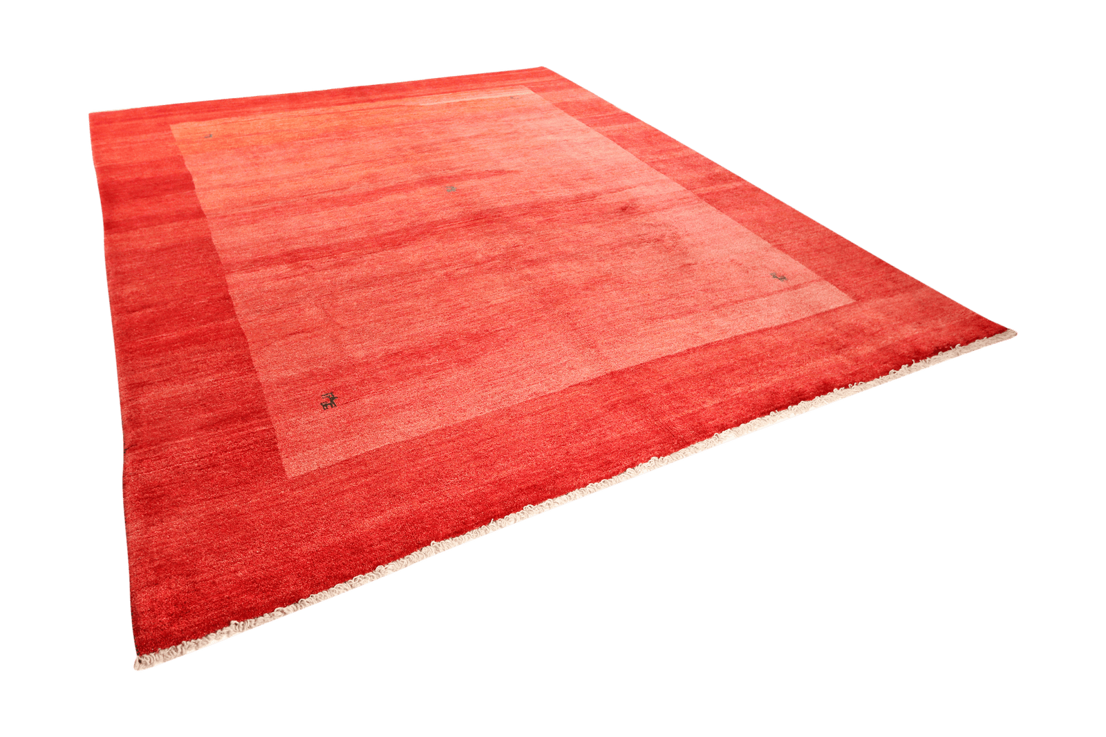 Gabbeh — Hand-knotted, 298x347 cm, Red, 100% Virgin Wool | View 5