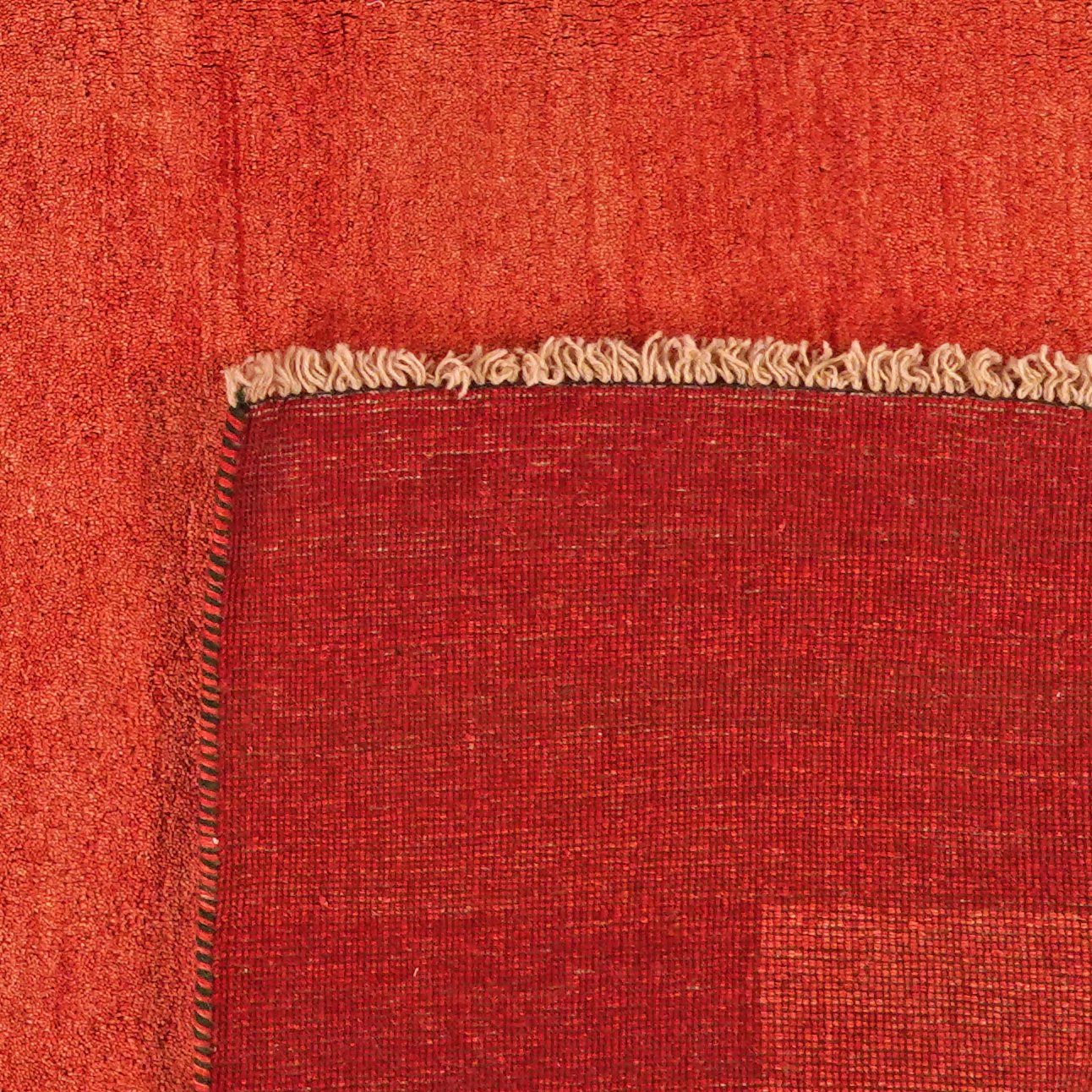 Gabbeh — Hand-knotted, 298x347 cm, Red, 100% Virgin Wool | View 6