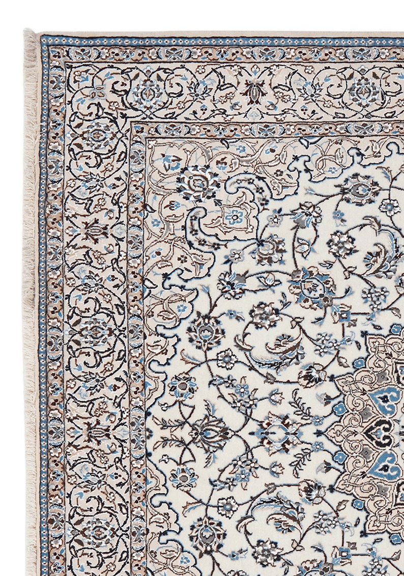 Nain 9La — Hand-knotted, 199x207 cm, Beige, 100% Virgin Wool | View 3