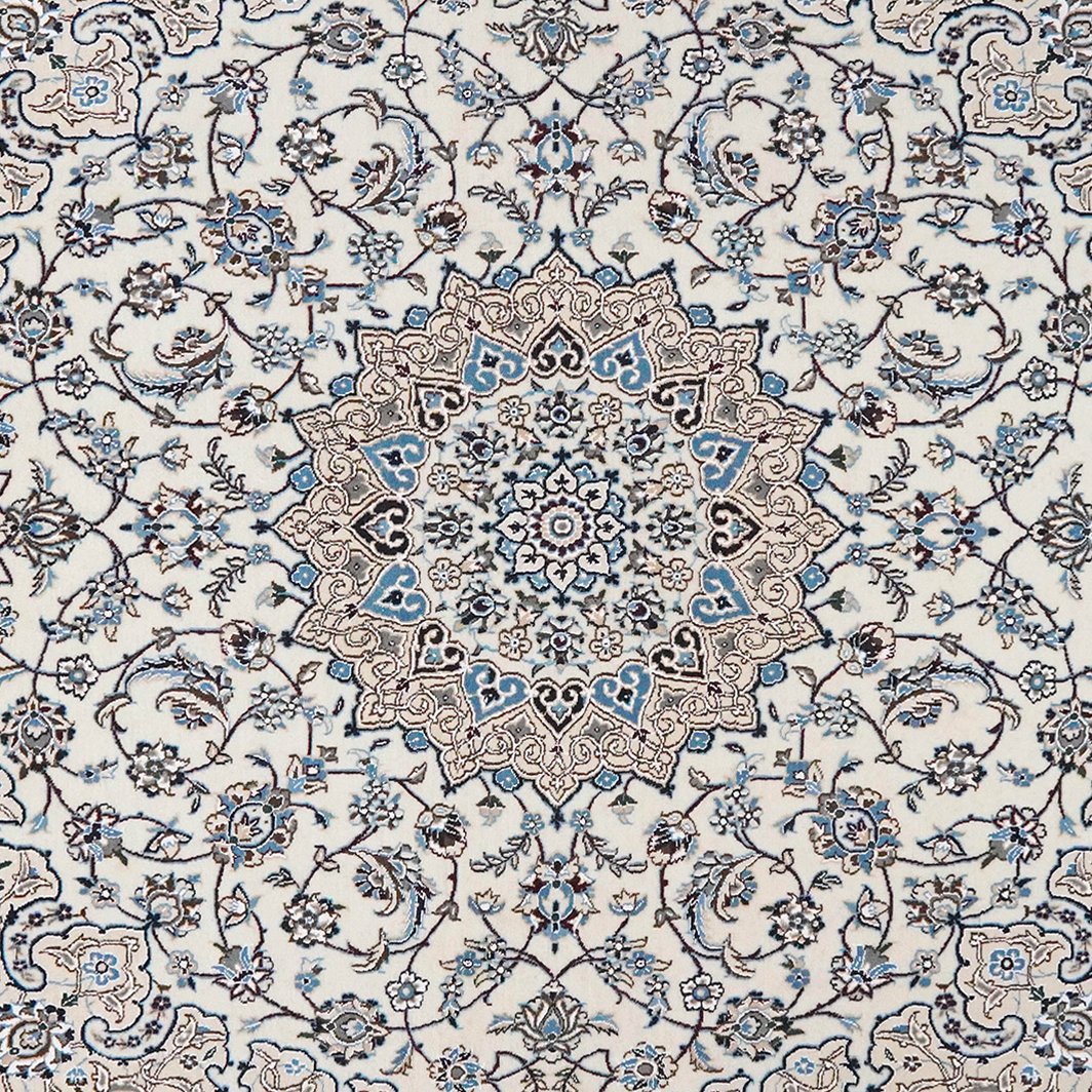 Nain 9La — Hand-knotted, 199x207 cm, Beige, 100% Virgin Wool | View 4