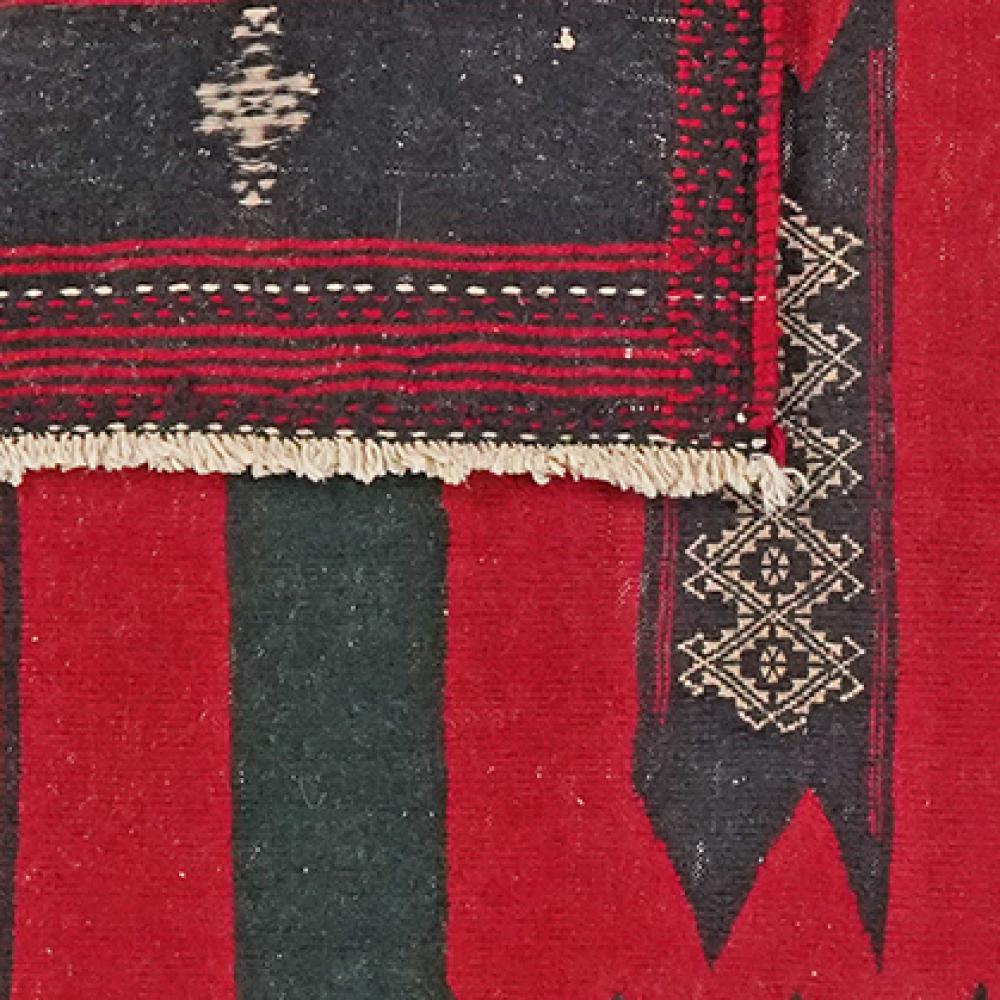 Kelim Afshar — Handmade, 114x120 cm, Red, 100% Virgin Wool | View 6