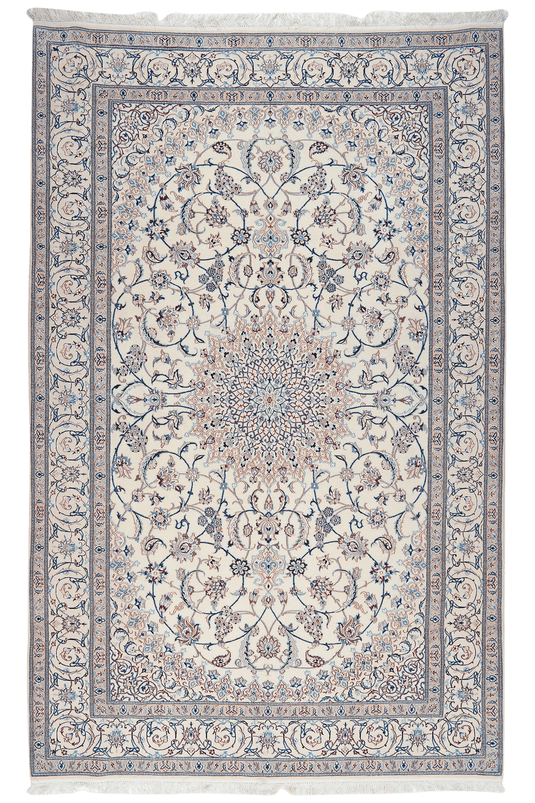 Nain 6La — Hand-knotted, 170x272 cm, Beige, 100% Virgin Wool | Main view