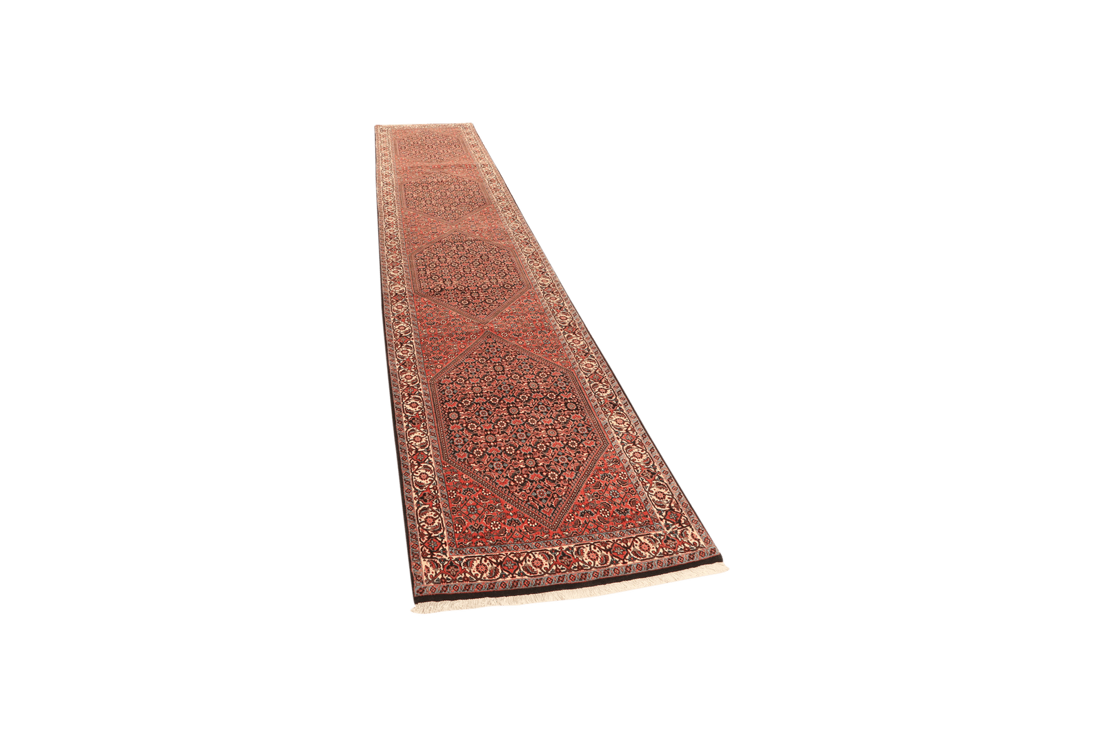 Bidjar — Hand-knotted, 84x386 cm, Red, 100% Virgin Wool | View 5