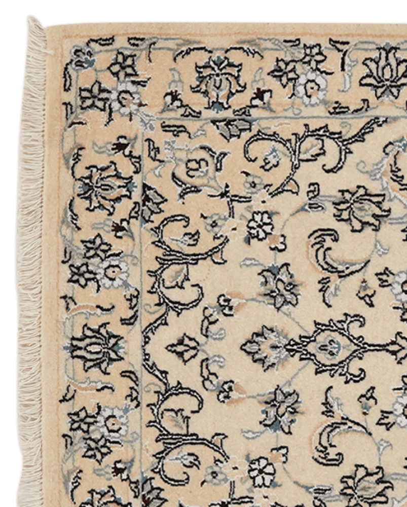 Nain 9La — Hand-knotted, 78x124 cm, Beige, 100% Virgin Wool | View 3