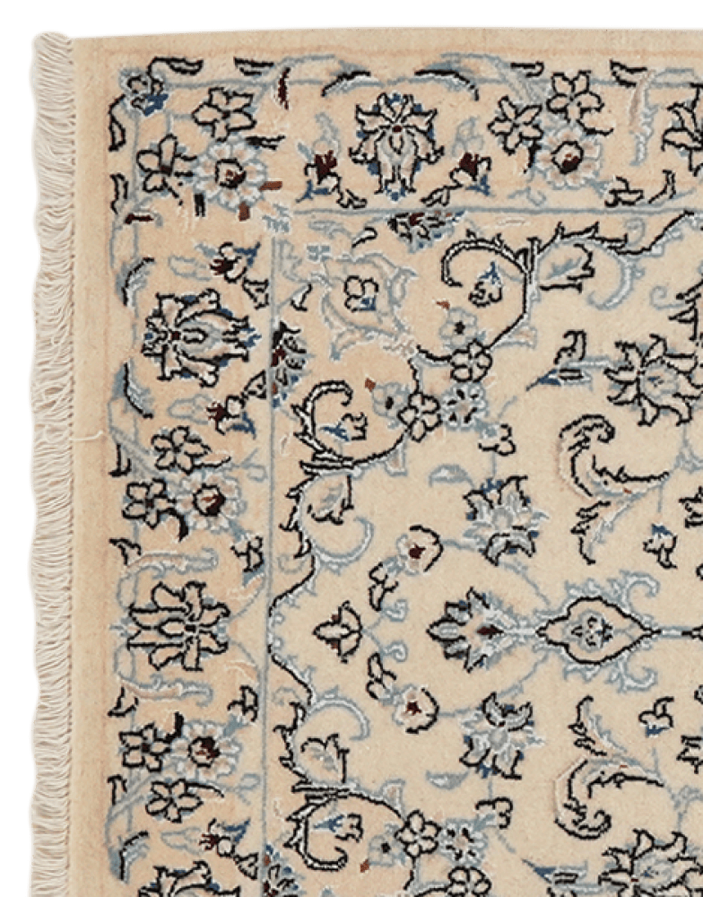 Nain 9La — Hand-knotted, 77x125 cm, Beige, 100% Virgin Wool | View 3