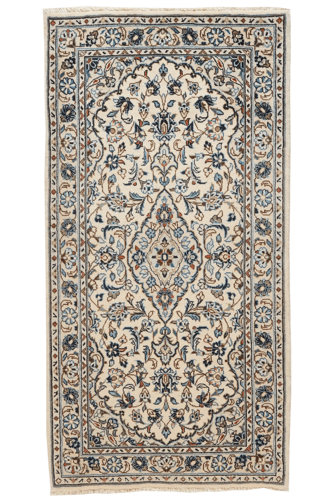 Ardakan — Hand-knotted, 81x158 cm, Beige, 100% Virgin Wool | Main view