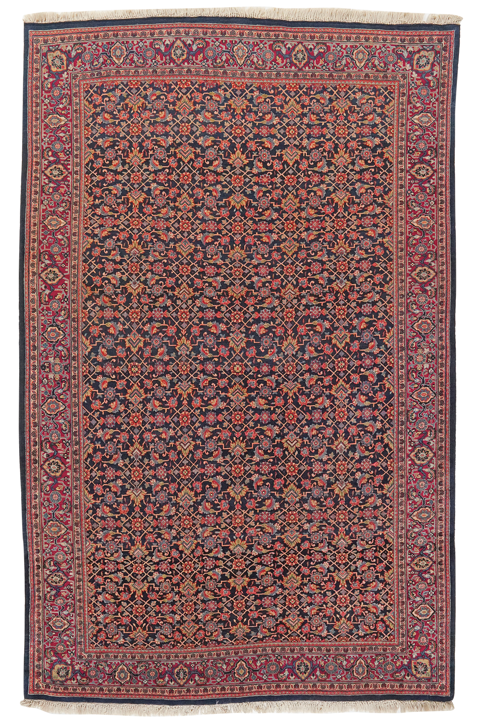 Sarough — Handgefertigt, 204x128 cm, Rot, 100% Virgin Wool | Main view