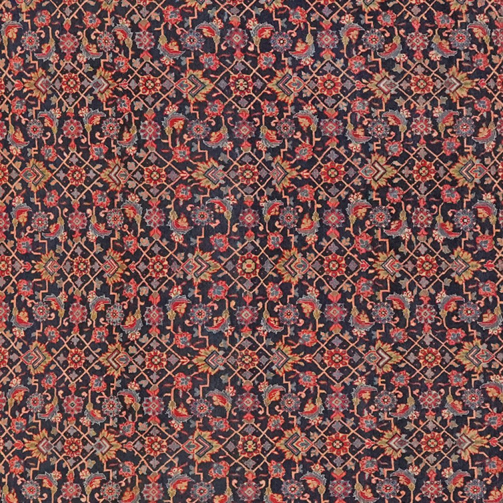 Sarough — Hand-knotted, 128x204 cm, Blue, 100% Virgin Wool | View 4