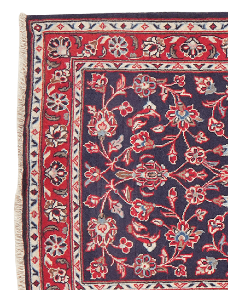 Ardakan — Hand-knotted, 76x302 cm, Blue, 100% Virgin Wool | View 3