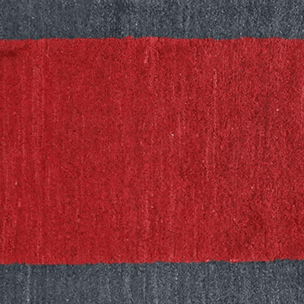 Gabbeh — Hand-knotted, 78x395 cm, Red, 100% Virgin Wool | View 4
