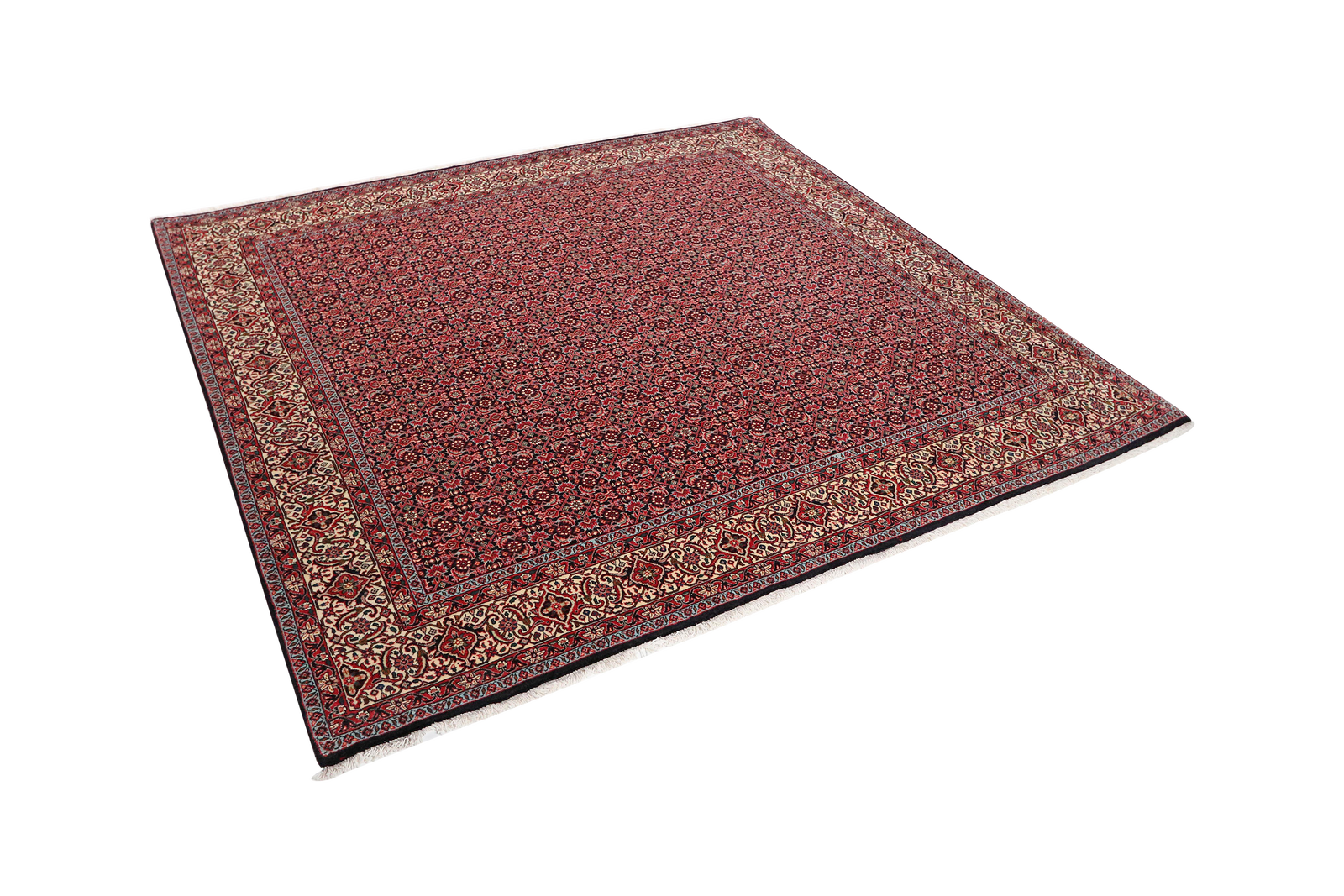 Bidjar Bookan — Handgefertigt, 204x204 cm, Beige, 95% Schurwolle, 5% Seide | View 6