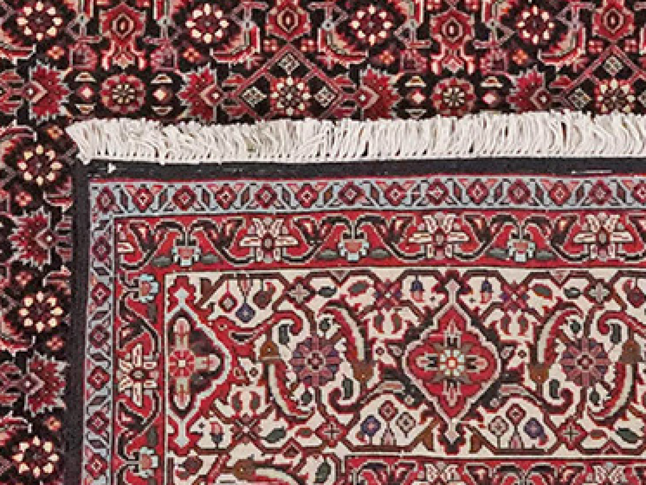 Bidjar Bookan — Handgefertigt, 204x204 cm, Beige, 95% Schurwolle, 5% Seide | View 7