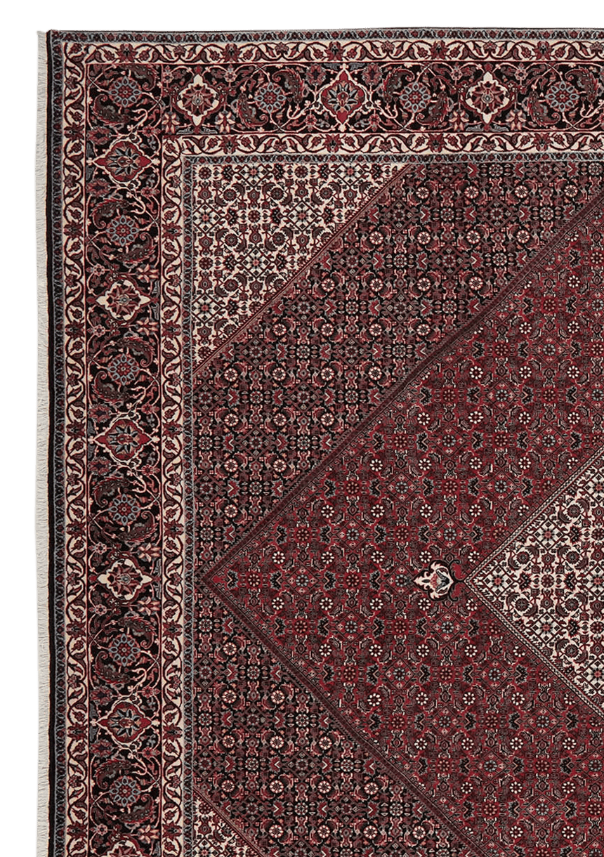 Bidjar Bookan — Hand-knotted, 256x352 cm, Red, 100% Virgin Wool | View 3