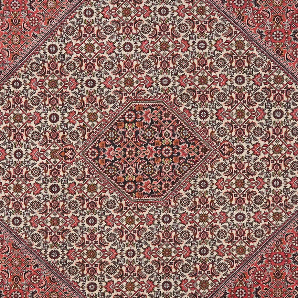 Bidjar Zandjan — Hand-knotted, 202x197 cm, Beige, 100% Virgin Wool | View 4