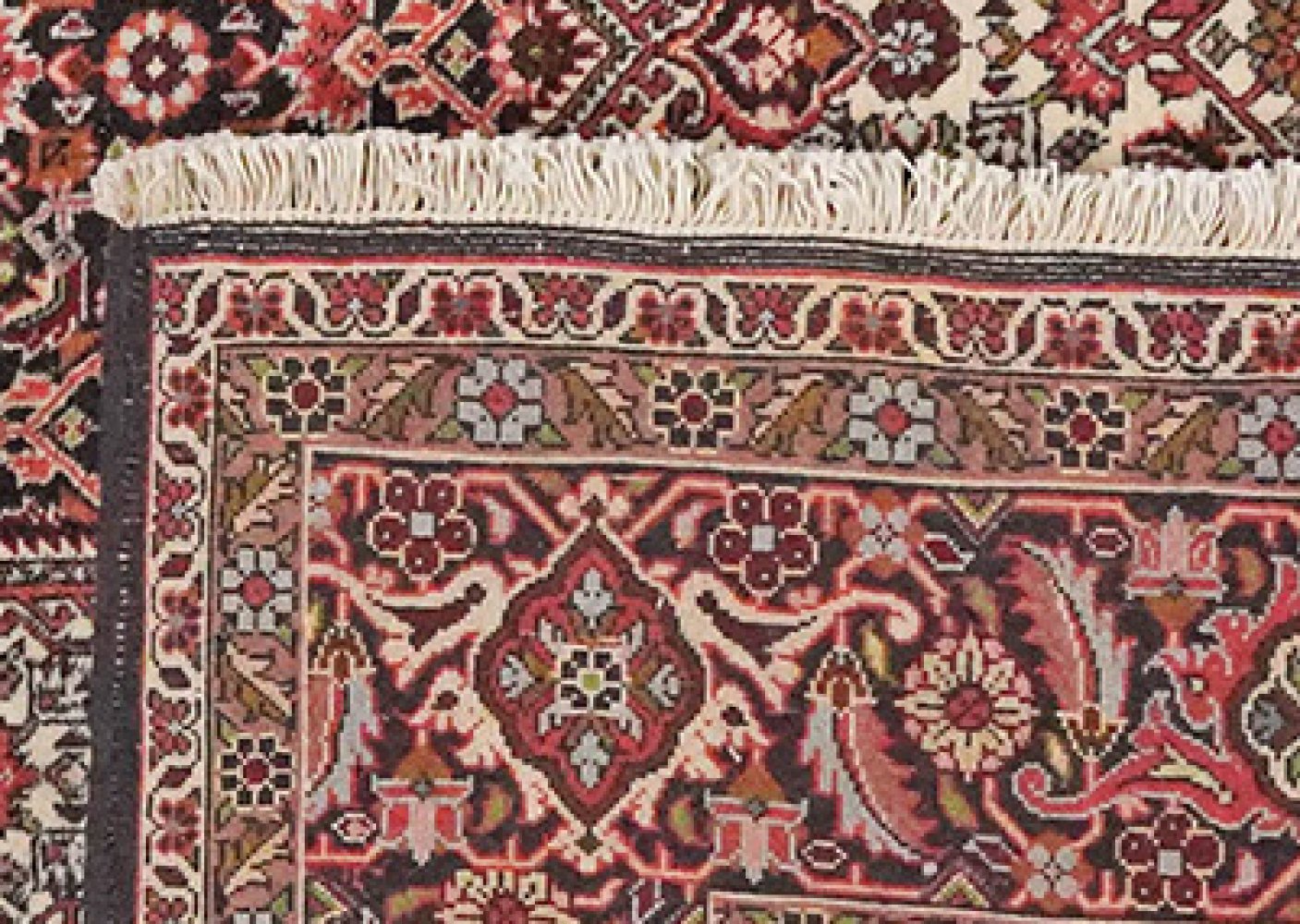 Bidjar Zandjan — Hand-knotted, 202x197 cm, Beige, 100% Virgin Wool | View 6