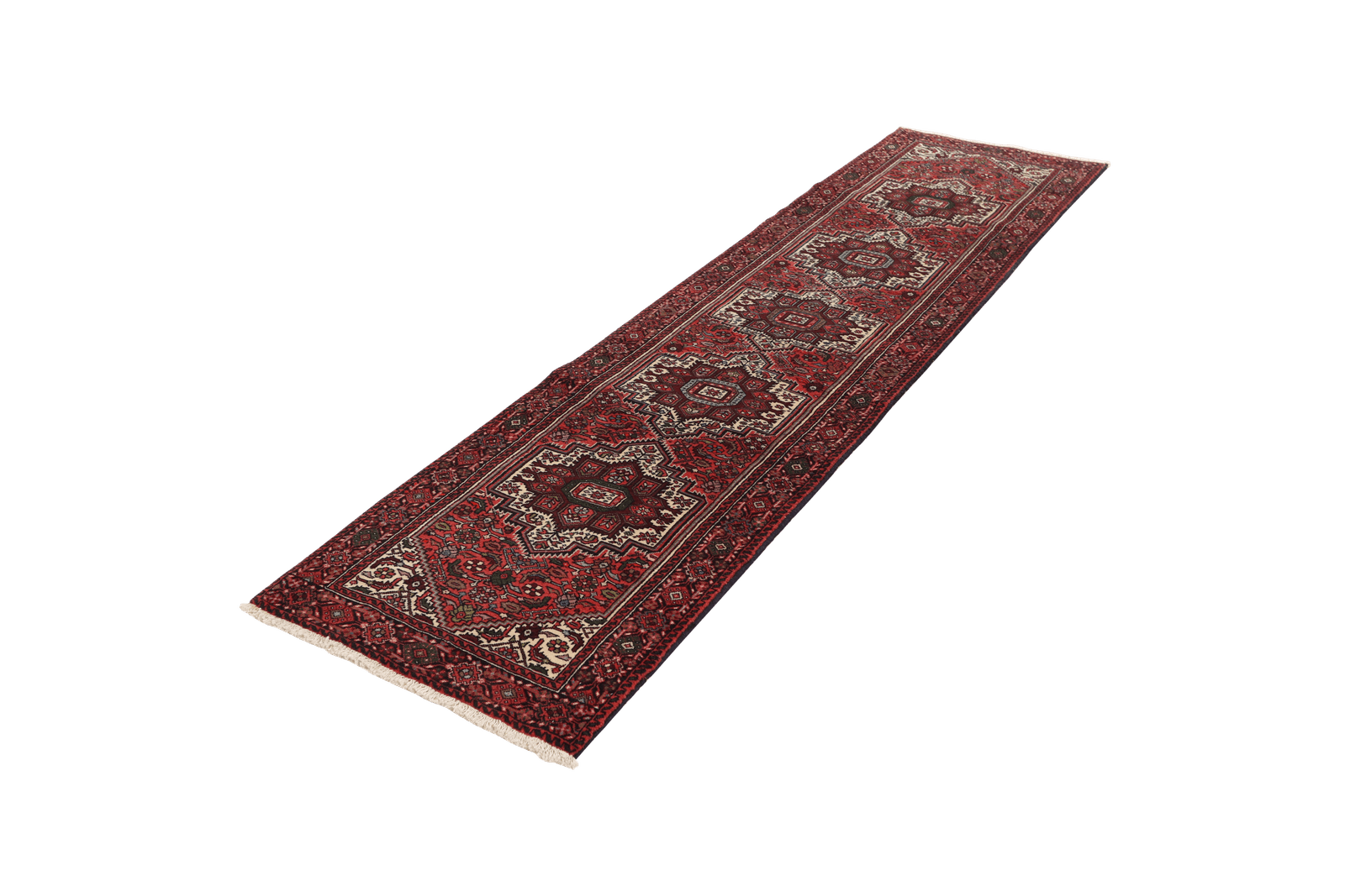 Goltuk — Hand-knotted, 70x299 cm, Red, 100% Virgin Wool | View 5