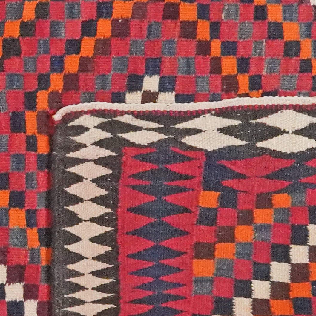 Kelim Harssin — Handmade, 184x477 cm, Multicolor, 100% Virgin Wool | View 6