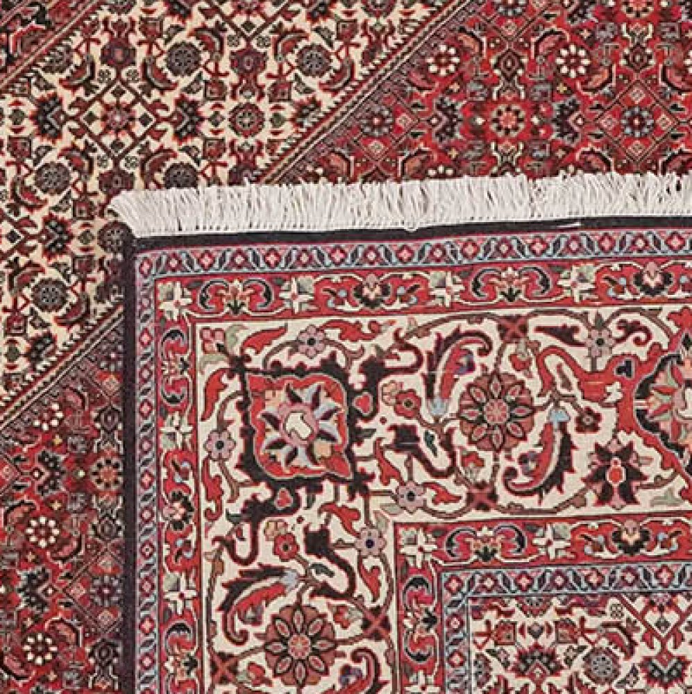 Bidjar Bookan — Hand-knotted, 249x256 cm, Red, 100% Virgin Wool | View 6