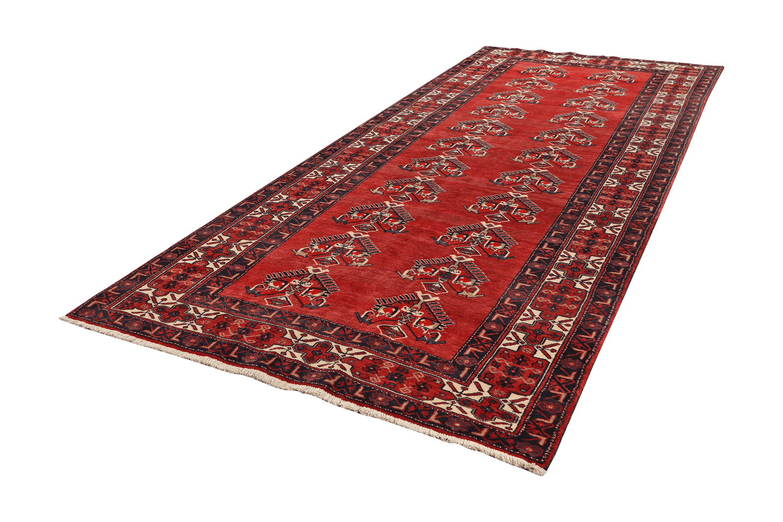 Kordibaf — Hand-knotted, 175x408 cm, Red, 100% Virgin Wool | View 5