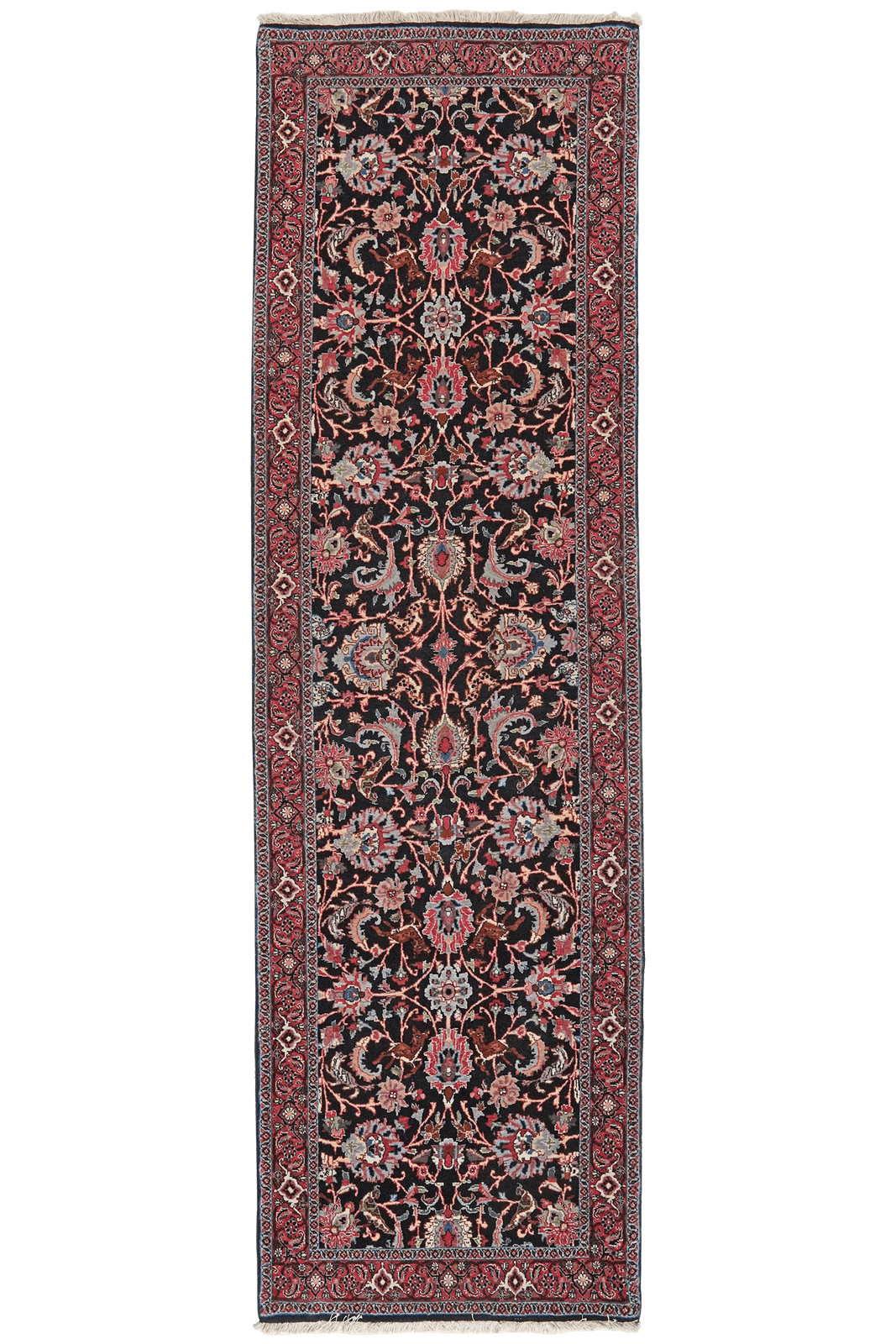 Bidjar — Hand-knotted, 84x290 cm, Blue, 100% Virgin Wool | Main view