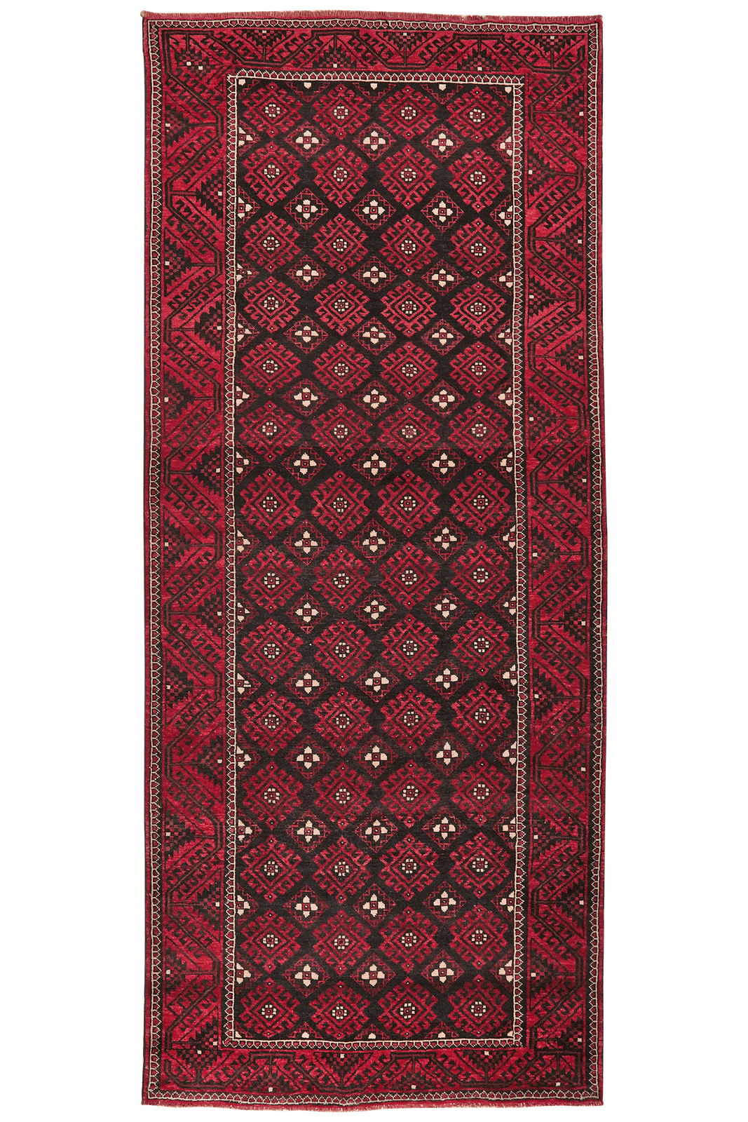 Kordibaf — Hand-knotted, 165x387 cm, Blue, 100% Virgin Wool | Main view
