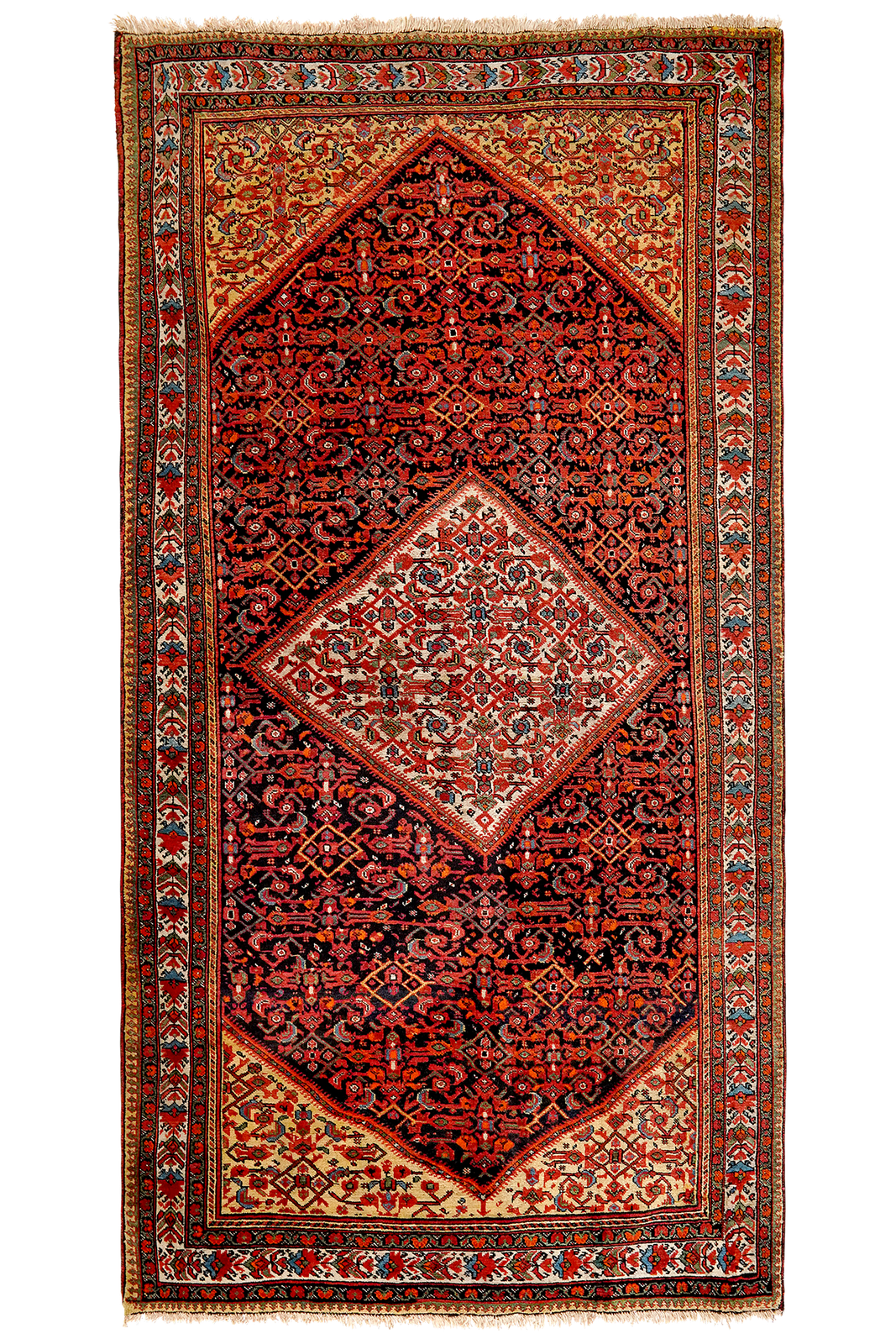 Farahan — Hand-knotted, 118x185 cm, Blue, 100% Virgin Wool | Main view