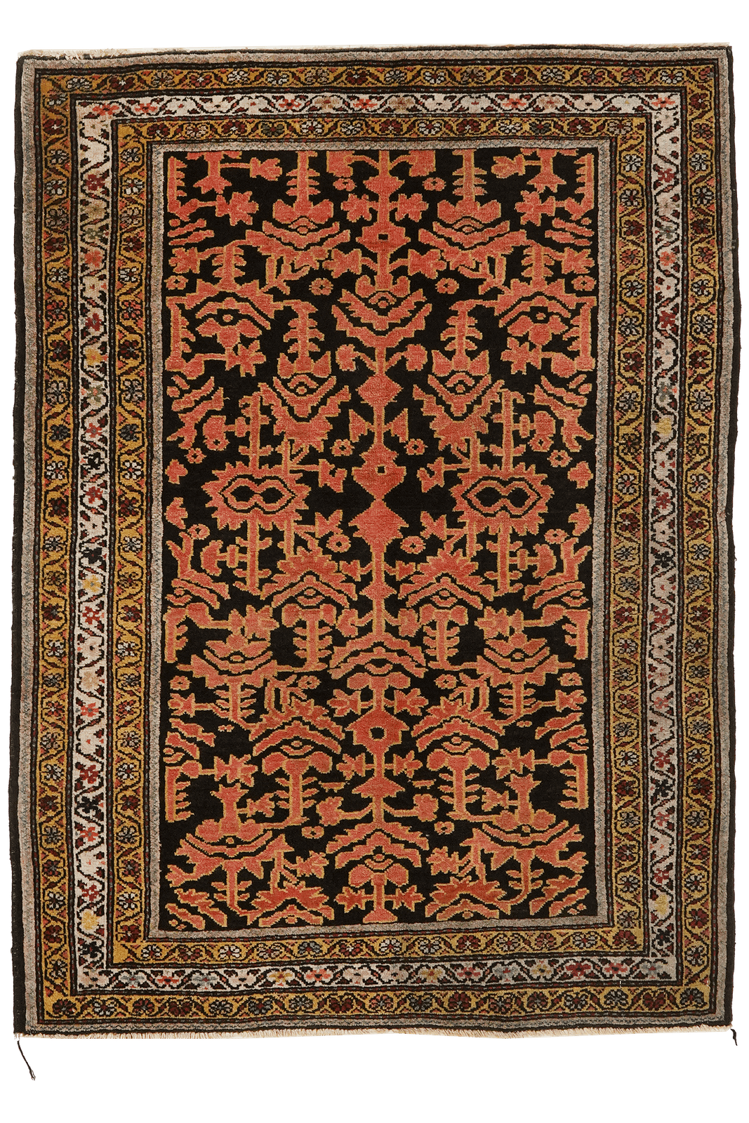 Malayer — Hand-knotted, 83x119 cm, Black, 100% Virgin Wool | Main view