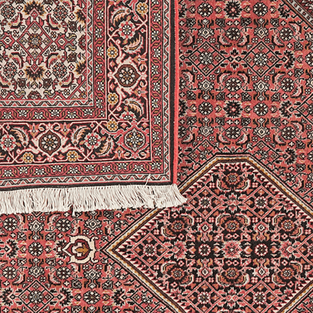 Bidjar Zandjan — Hand-knotted, 203x202 cm, Red, 100% Virgin Wool | View 6