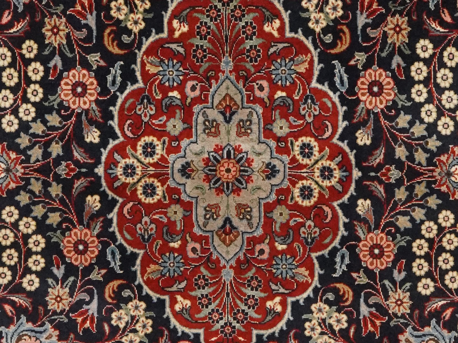 Sarough — Hand-knotted, 149x245 cm, Blue, 100% Virgin Wool | View 4