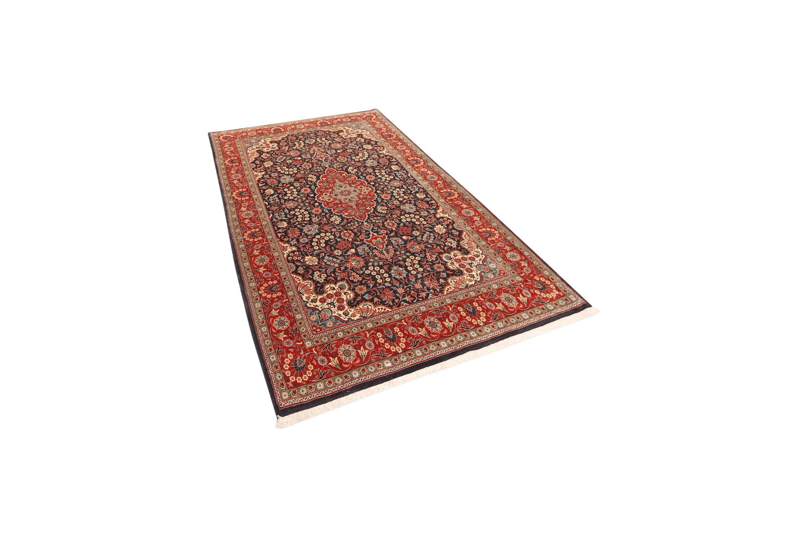 Sarough — Hand-knotted, 149x245 cm, Blue, 100% Virgin Wool | View 5