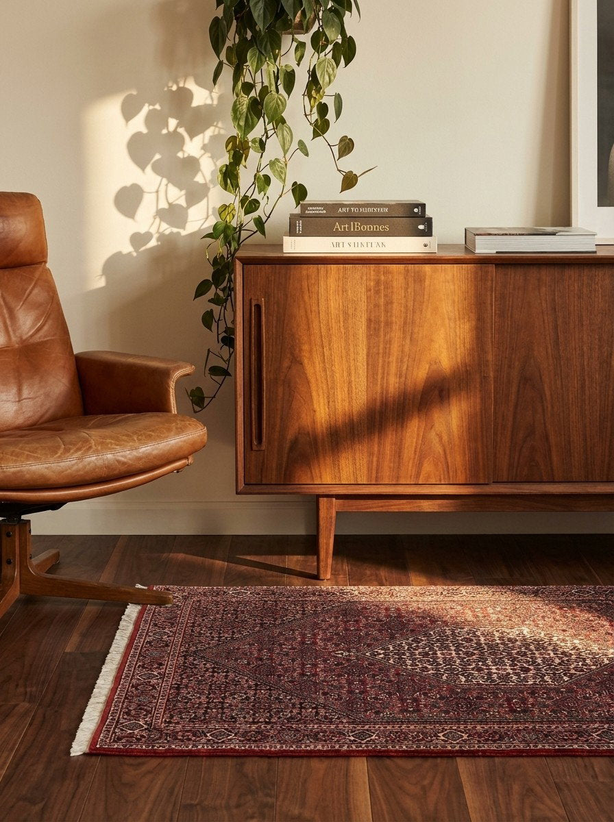 Bidjar Bookan — Handgefertigt, 152x91 cm, Blau, 100% Virgin Wool | Back view