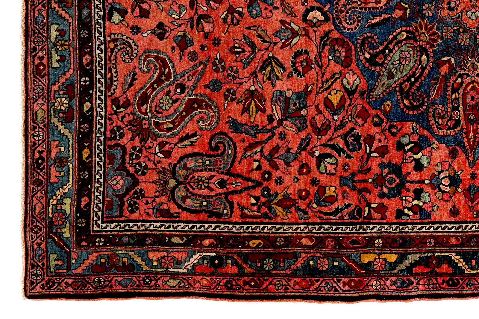 Bidjar — Handgefertigt, 210x141 cm, Blau, 100% Virgin Wool | View 4