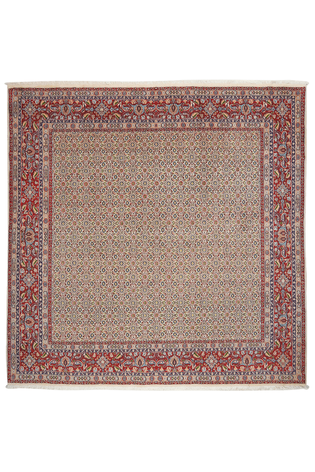 Moud Mahi — Hand-knotted, 197x199 cm, Beige, 100% Virgin Wool | Main view