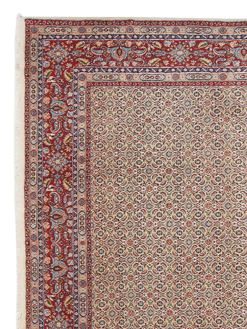 Moud Mahi — Hand-knotted, 197x199 cm, Beige, 100% Virgin Wool | View 3