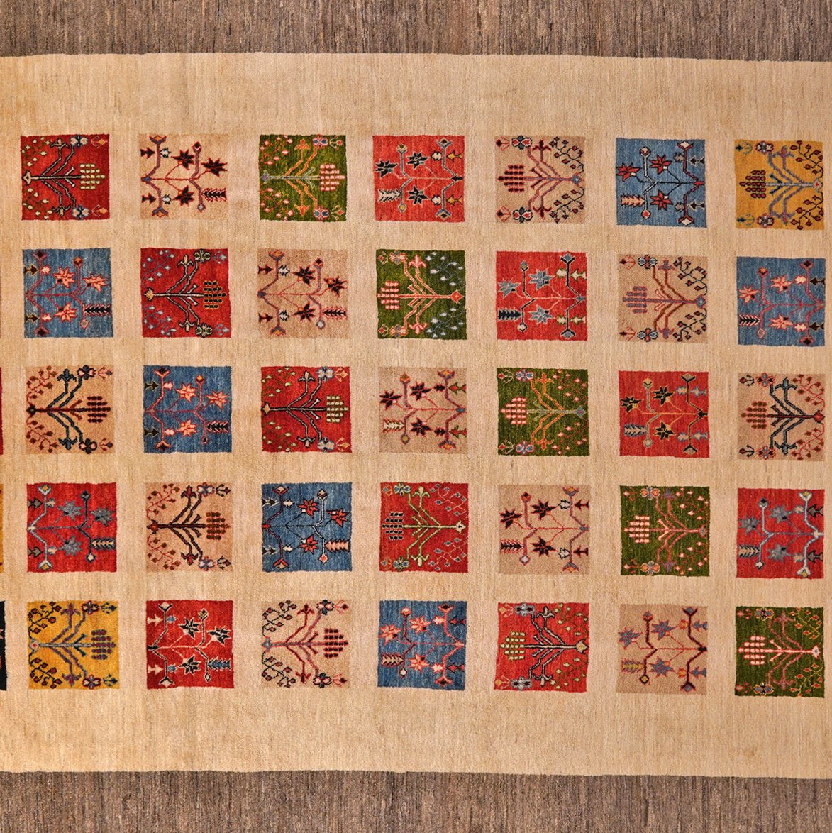 Rizbaf — Hand-knotted, 296x399 cm, Beige, 100% Virgin Wool | View 4