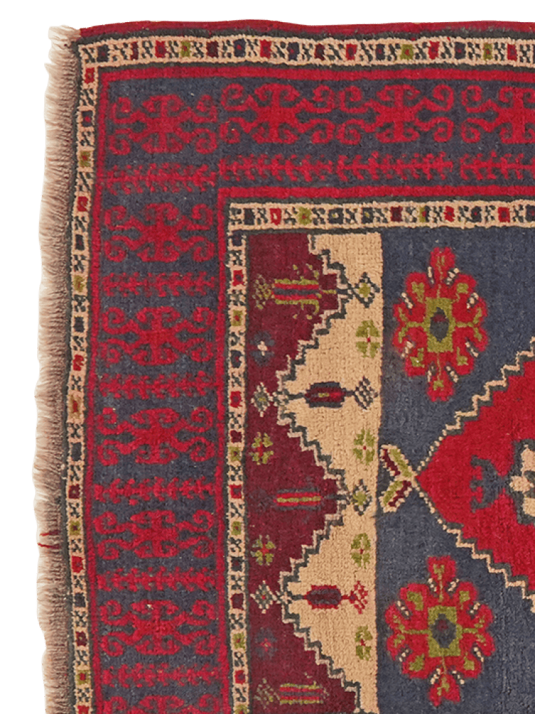 Kars — Hand-knotted, 86x155 cm, Red, 100% Virgin Wool | View 3