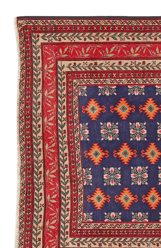 Ardebil — Hand-knotted, 134x225 cm, Blue, 100% Virgin Wool | View 3