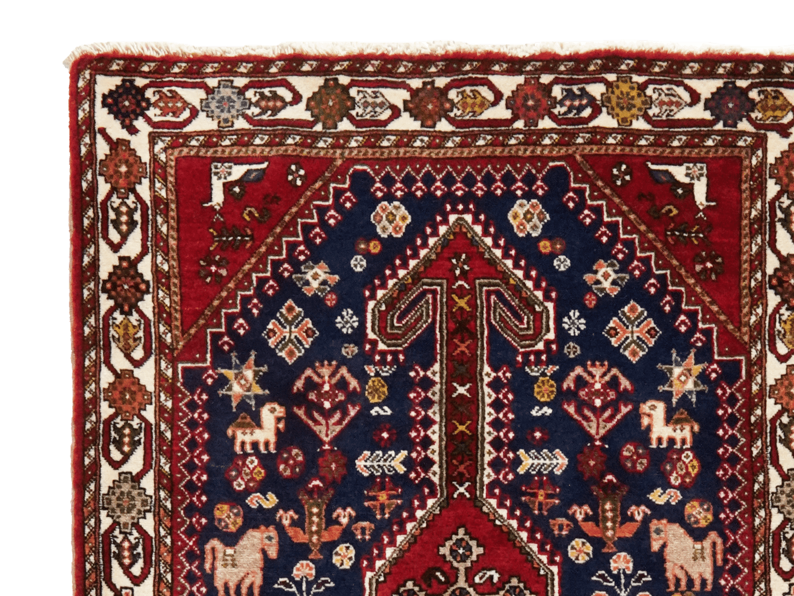 Nasrabad — Hand-knotted, 84x303 cm, Blue, 100% Virgin Wool | View 3