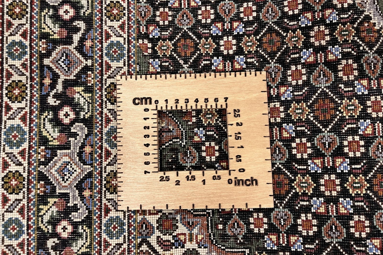 Tabriz 40 Raj — Hand-knotted, 105x154 cm, Blue, 100% Virgin Wool | View 11