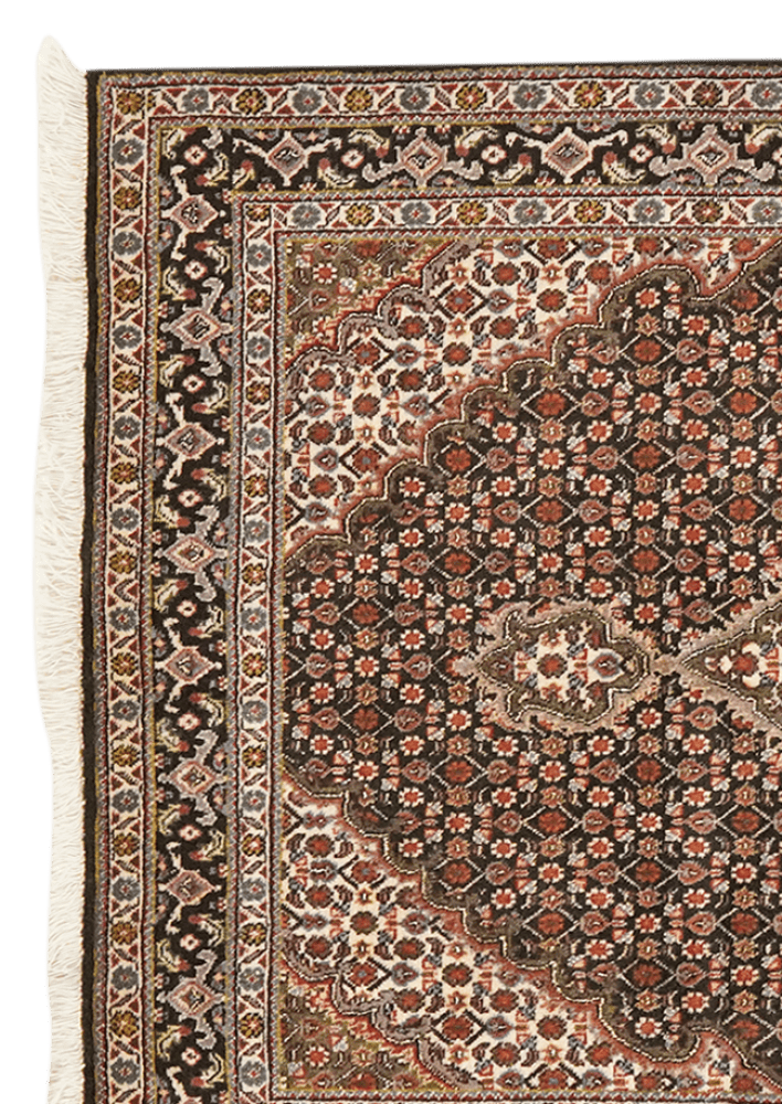 Tabriz 40 Raj — Hand-knotted, 105x154 cm, Blue, 100% Virgin Wool | View 3