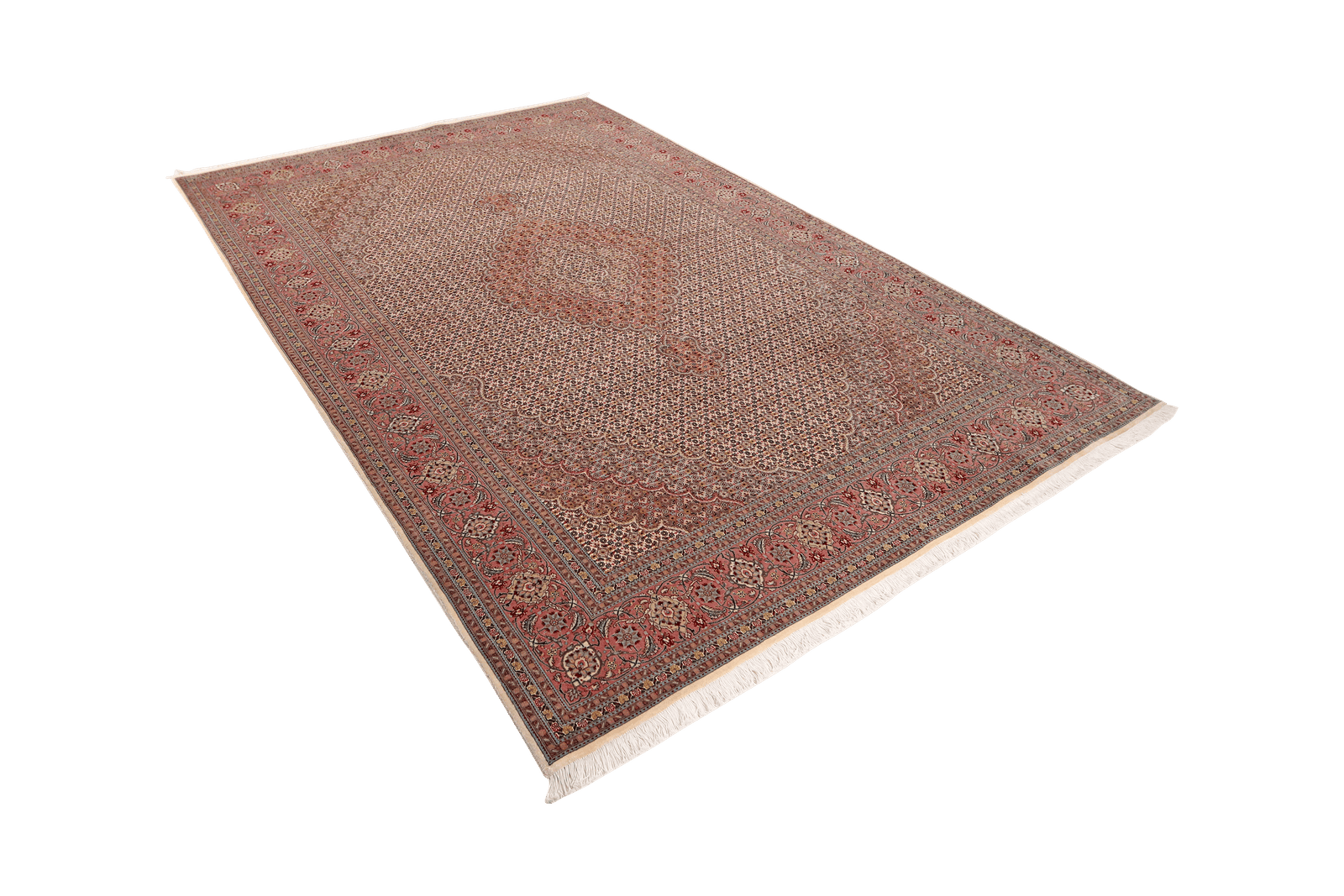 Tabriz 50 Raj — Hand-knotted, 204x298 cm, Brown, 100% Virgin Wool | View 5